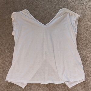 Women's V-Neck White Top
